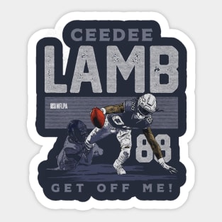 CeeDee Lamb Dallas Get Off Me Sticker